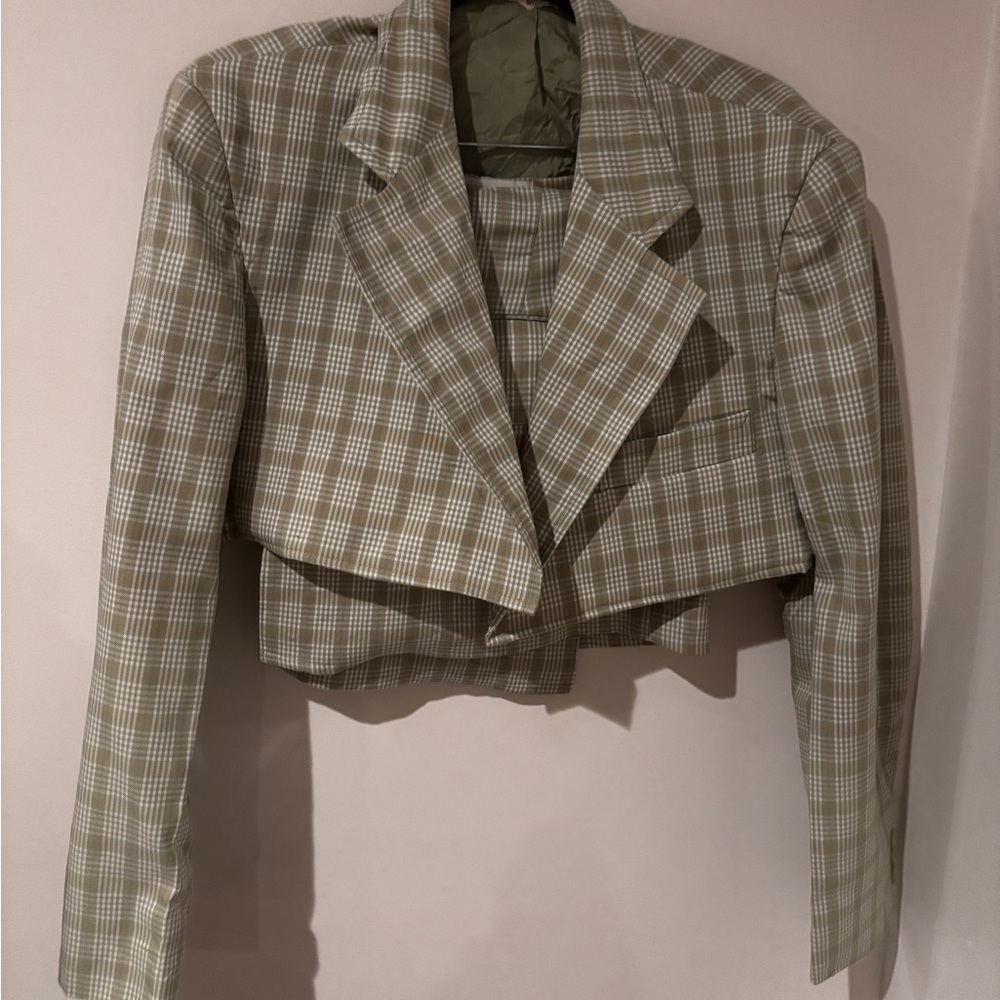 Chic Plaid Women's Blazer